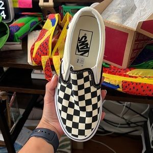 Vans Classic Slip-On - black/cream checkerboard